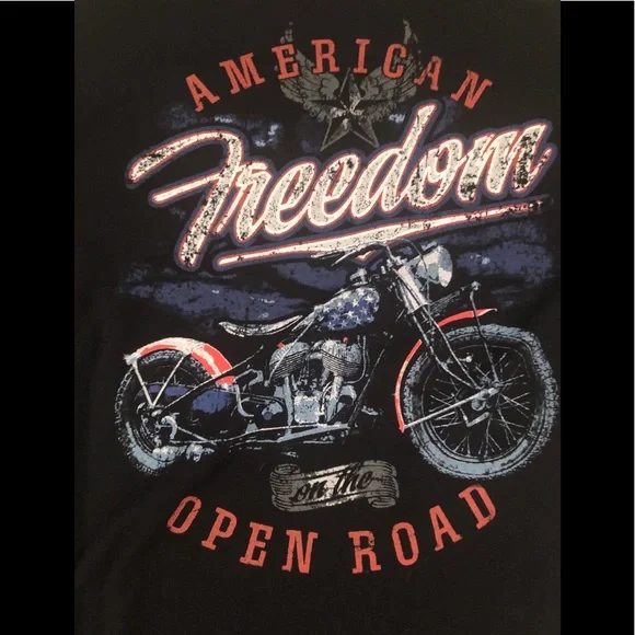 Patriotic Motorcycle Shirt - Picture 2 of 3
